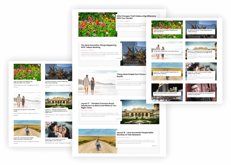 Divi Blog Layouts with Animation