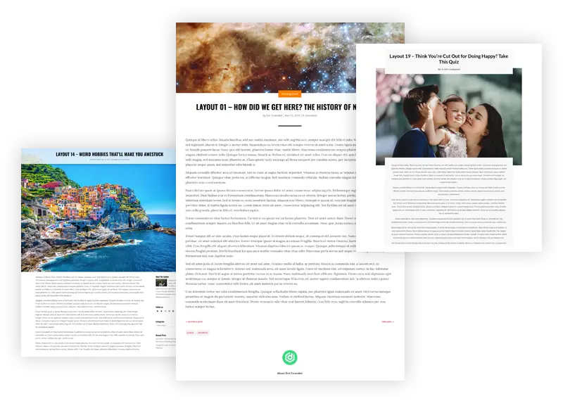 Divi Post Layouts